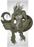  anthro barefoot claws dragon feet hi_res horn kredri male nude pose scalie simple_background sitting solo toe_claws toes 