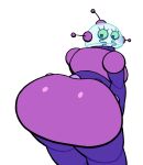  big_butt butt comedy_central eyelashes female futurama green_eyes huge_butt humanoid looking_back lovetopullmicke machine purple_body rear_view robot robot_antenna robot_humanoid simple_background solo thick_thighs white_background wide_hips 