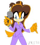  anthro badger cosplay dianarose152 dreamworks female hi_res mammal mustelid musteline news news_reporter reporter sega solo sonic_boom sonic_the_hedgehog_(series) sticks_the_jungle_badger the_bad_guys tiffany_fluffit 