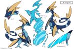  blitzdrachin dragon fak&eacute;mon invalid_tag lake_ness_monster model_sheet nessie nintendo pok&eacute;mon reessie reptile scalie video_games 