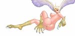  ass breasts devilman feathered_wings feathers harpy head_wings large_breasts monster_girl nude siren_(devilman) solo talons wings zen_and_retro 