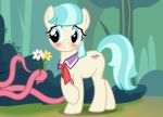  2019 absurd_res badumsquish blue_eyes blue_hair blush coco_pommel_(mlp) cutie_mark equine female flower friendship_is_magic hair hi_res horse mammal my_little_pony outside plant pony tentacles 