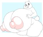  angstrom anthro areola big_breasts big_butt black_eyes boss_monster bovid breasts butt caprine eyewear female floppy_ears glasses goat hi_res horn huge_breasts hyper hyper_breasts mammal nipples nude open_mouth pink_areola pink_nipples solo thick_thighs toriel undertale undertale_(series) white_body 