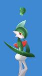  3_fingers 9:16 ambiguous_gender feral fingers food gallade generation_4_pokemon hi_res hotarubi komatsuna_(vegetable) looking_aside multicolored_body nintendo plant pokemon pokemon_(species) red_body red_eyes solo two_tone_body vegetable water white_body 