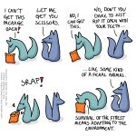  1:1 ambiguous_gender blue_body blue_fox_(foxes_in_love) blue_fur blue_tail canid canine comic dialogue duo english_text feral fox foxes_in_love fur green_body green_fox_(foxes_in_love) green_fur green_tail hi_res male_(lore) mammal shadow simple_background tail text url 