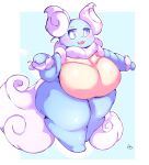  2023 :3 anthro anthrofied arm_tuft big_breasts big_tail biped blue_background blue_body blue_eyes blue_skin blush border breasts colored curvy_figure digital_media_(artwork) female fluffy fluffy_tail front_view full-length_portrait fur generation_1_pokemon glistening glistening_body glistening_breasts glistening_skin head_tuft hi_res huge_breasts lightmizano looking_at_viewer mammal mitten_hands monotone_tail multi_tone_body multicolored_body multicolored_skin neck_tuft nintendo nude open_:3 open_mouth open_smile overweight overweight_anthro overweight_female pink_body pink_fur pink_tail pokemon pokemon_(species) pokemorph portrait pupils shaded shiny_pokemon signature simple_background smile solo standing tail thick_tail thick_thighs three-quarter_view tuft two_tone_body two_tone_skin voluptuous wartortle white_border white_pupils wide_hips wrist_tuft yellow_body yellow_skin 