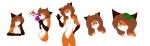  absurd_res anon anthro black_body black_fur brown_hair canid canine clothing female fox fur gloves_(marking) green_body green_skin hair hat headgear headwear hi_res keidran laura_(twokinds) mammal markings orange_body orange_fur party_hat party_horn patting_head solo twokinds webcomic white_body white_fur wolfie-pawz 