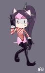  angryburger anthro boots christmas clothing ear_piercing fan_character female fishnet footwear gloves handwear hi_res holidays latex latex_boots latex_clothing latex_gloves legwear looking_at_viewer piercing rubber rubber_boots sega smile solo sonic_the_hedgehog_(series) star_the_spineless_hedgehog thigh_boots thigh_highs 