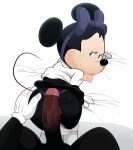  all_fours anthro bed big_penis butt butt_grab clothed clothed/nude clothed_female_nude_male clothing condom condom_in_mouth disney duo female furniture genitals gloves gosgoz hand_on_butt handwear hi_res imminent_sex looking_at_viewer male male/female mammal mickey_mouse minnie_mouse mouse murid murine nude object_in_mouth penis rodent sexual_barrier_device simple_background smile thong underwear vein veiny_penis 