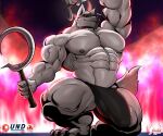  abs anthro balls barazoku biceps big_balls big_muscles big_penis bulge canid canine canis clothed clothing death_(puss_in_boots) digital_media_(artwork) dreamworks fire fur genitals grey_body grey_fur hi_res looking_at_viewer male mammal masterelrest muscular muscular_anthro muscular_male nipples partially_clothed pecs penis puss_in_boots_(film) puss_in_boots_the_last_wish red_eyes sickle simple_background smile solo topless topless_male underwear vein weapon wolf 