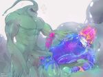  &lt;3 abs anthro asian_mythology aurelion_sol_(lol) balls biceps blue_body blush blush_lines bodily_fluids breath digital_media_(artwork) dominant dominant_male dragon drooling duo east_asian_mythology eastern_dragon erection genital_fluids genitals goo_creature hair hi_res humanoid humanoid_genitalia league_of_legends lying male male/male masturbation muscular muscular_male muscular_thighs mythology nipples nude on_back open_mouth orgasm_face panting pecs penetration penile penile_masturbation penile_penetration penis riot_games saliva scalie serratus sex simple_background slime submissive submissive_male tadataozi tongue tongue_out triceps zac_(lol) 
