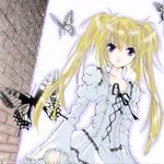  blonde_hair bug butterfly hoshina_utau insect lolita_fashion purple_eyes shugo_chara! solo twintails 