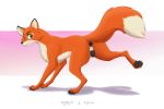  2019 4_toes anatomically_correct animal_genitalia animal_pussy anus butt canid canine canine_pussy claws digital_media_(artwork) digitigrade disney ether-0 female feral fox fox_and_the_hound fur hi_res hindpaw looking_at_viewer mammal pawpads paws psy101 pussy simple_background smile solo toe_claws toes vixey 