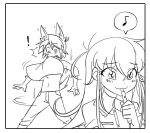  animal_humanoid big_breasts blush breast_expansion breasts canid canine canis clothed clothing collar comic dialogue digital_media_(artwork) domestic_dog duo english_text expansion female gender_transformation growth hair human humanoid male mammal matsu-sensei monochrome mutt_matt_(matsu-sensei) simple_background sketch smile text topwear transformation whistle_(object) 