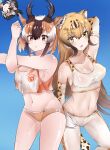  3girls animal_ears animal_print arm_at_side arm_behind_head arm_up armpits arms_up bangs bare_arms bare_shoulders black_hair blonde_hair breasts brown_eyes brown_hair buruma cheetah_(kemono_friends) cheetah_ears cheetah_girl cheetah_print cheetah_tail closed_eyes closed_mouth commentary_request crop_top crop_top_overhang crotch_seam elbow_gloves extra_ears eyelashes facing_viewer gloves gradient_background greater_roadrunner_(kemono_friends) grey_hair hair_between_eyes highres horizontal_pupils horns kemono_friends kemono_friends_2 leggings light_brown_hair long_hair looking_at_viewer medium_breasts medium_hair multicolored_hair multiple_girls navel outstretched_arm parted_lips print_gloves print_leggings print_sports_bra pronghorn_(kemono_friends) see-through_silhouette shiny_clothes shiny_skin shirt side-by-side sideboob sports_bra sportswear spotted_hair stomach tail v-shaped_eyebrows very_long_hair white_hair wifi1981321 yellow_eyes 