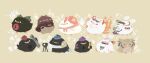  &gt;_&lt; ... animal animalization bird blue_headwear bow brown_headwear cellphone chick chicken crow earmuffs english_commentary flying_sweatdrops fujiwara_no_mokou fujiwara_no_mokou_(phoenix) green_bow hat himekaidou_hatate himekaidou_hatate_(crow) holding holding_newspaper holding_phone horns iizunamaru_megumu iizunamaru_megumu_(bird) kishin_sagume kishin_sagume_(bird) mystia_lorelei mystia_lorelei_(bird) newspaper niwatari_kutaka niwatari_kutaka_(chicken) no_humans owl phone purple_headwear red_headwear reiuji_utsuho reiuji_utsuho_(bird) ritual_baton shameimaru_aya shameimaru_aya_(crow) shoulder_guard simple_background sparkle sparrow spoken_ellipsis thatpebble third_eye tokiko_(touhou) tokiko_(touhou)_(bird) tokin_hat touhou toyosatomimi_no_miko toyosatomimi_no_miko_(owl) tripod white_bow winged_hat yellow_background zzz 