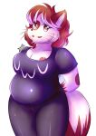  absurd_res anthro belly big_breasts billgp bottomwear breasts clothing crossgender domestic_cat felid feline felis female fluffy fluffy_tail fur glistening glistening_clothing hi_res looking_at_viewer mammal multicolored_body multicolored_fur overweight pants persian_cat shirt solo tail tight_clothing tongue tongue_out topwear uwu 