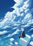  abstract_background absurd_res ambiguous_gender anthro cloud dr_rabbit_(tomtc) hi_res lagomorph leporid mammal outside painting_(artwork) rabbit sitting sunny tomtc traditional_media_(artwork) 
