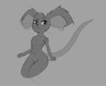  anthro archerteamr_artist big_breasts big_butt breasts butt digital_media_(artwork) female hair mammal mouse murid murine nude rat rodent sciurid simple_background smile solo white_background 