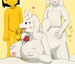  ambiguous_penetration anthro asgore_dreemurr asriel_dreemurr big_breasts bodily_fluids boss_monster bovid breast_play breasts caprine censored drooling fellatio female foursome frisk_(undertale) from_behind_position gangbang group group_sex hi_res human incest_(lore) interspecies male male/female mammal nipples oral penetration penile saliva sex titfuck tongue tongue_out toriel undertale undertale_(series) white_body young zk_(artist) 