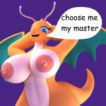  3d_(artwork) anthro argos90 digital_media_(artwork) dragon dragonite female female/female generation_1_pokemon hi_res nintendo pokemon pokemon_(species) solo 