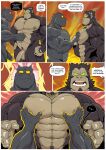 abs anthro ape balls barazoku big_muscles comic confession dialogue duo english_text foreskin genitals godzilla godzilla_(series) godzilla_vs._kong gorilla haplorhine hi_res huge_muscles humanoid_genitalia humanoid_penis kaiju king_kong king_kong_(series) male mammal manly muscular muscular_anthro muscular_male nude pecs penis primate reptile romantic scalie sharp_teeth speech_bubble spikes spikes_(anatomy) teeth text thymilph toho vein veiny_penis 
