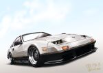  artist_name car diesel-turbo headlight motor_vehicle nissan nissan_300zx nissan_fairlady_z no_humans original shadow solo sports_car vehicle_focus 