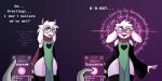  &lt;3 &lt;3_eyes absurd_res anthro blush bodily_fluids bovid bulge caprine clothed clothing deltarune dialogue drooling english_text eyewear freemindstuff fur girly glasses goat hi_res horn hypnosis legwear makeup male mammal mind_control phone pink_eyes ralsei robe saliva scarf skimpy sleeves smile smiling_at_viewer solo surprised_expression text thick_thighs thigh_highs undertale_(series) white_body white_fur wide_hips 