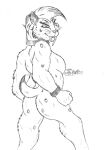  2017 anthro belly bracelet breasts butt chubby_anthro chubby_female collar fangs felid female fist fur hair half-closed_eyes head_turned hi_res jewelry long_fangs looking_at_viewer looking_back machairodontine mackenzie_sharp mammal marcushunter narrowed_eyes notched_ear nude raised_tail rear_view side_boob signature slightly_chubby smile smiling_at_viewer solo spots spotted_body spotted_fur standing tail teeth 