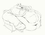  2020 anthro belly big_belly bodily_fluids canid canine cettus chair controller drooling fat_rolls fox furniture gaming hi_res immobile male mammal messy morbidly_obese morbidly_obese_anthro morbidly_obese_male navel nude obese obese_anthro obese_male overweight overweight_anthro overweight_male saliva sitting sketch sofa solo sweat 