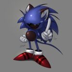  anthro big_shoes clothing digital_media_(artwork) drawing fist gloves grey_background handwear long_tail male mui_(spinycatto) sega simple_background sonic_the_hedgehog_(series) spinycatto tail teeth unknown_species 