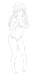  1girl absurdres artist_request character_request copyright_request drawfag highres monochrome solo source_request 