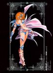  aquila_marin armlet bikini bracelet future_studio_(artist) jewelry mask no_mask official_art orange_hair saint_seiya swimsuit 