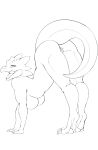  anthro big_butt butt claws female genitals hi_res inviting kobold ldi nude paws presenting presenting_hindquarters presenting_pussy pussy scales scalie seductive senu(ldi) solo tail 