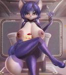  absurd_res anthro big_breasts blue_body blue_fur breasts canid canine female fox fur hi_res huge_breasts krystal mammal nintendo nipples star_fox v-tal video_games 