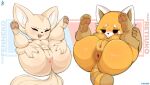  aer0_zer0 aggressive_retsuko ailurid anthro anus areola big_butt blush breasts butt canid canine duo exposed fangs female fennec fenneko fox genitals hi_res huge_butt mammal nipples nude open_mouth pawpads presenting presenting_anus presenting_pussy pussy red_panda retsuko sanrio short_stack simple_background spread_anus spread_butt spread_legs spread_pussy spreading teeth 