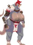  anthro areola armor big_areola big_breasts bottomwear breasts breastwizard cleavage clothed clothing colored_sketch dark_areola dark_nipples female headgear helmet hi_res huge_areola huge_breasts loincloth long_tail mammal murid murine nipples rat rodent sagging_breasts skaven sketch solo tail thick_thighs topless warhammer_(franchise) wide_hips 