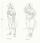  2020 ambiguous_gender anthro austyn_(cettus) bandolier belly bottomwear cettus cloak clothed clothing club_(weapon) didelphid fantasy footwear hand_on_hip hi_res holding_object holding_stomach holding_weapon hood male mammal marsupial medieval melee_weapon midriff pants shirt shoes sketch slightly_chubby slightly_chubby_anthro smile socks solo standing thief topwear weapon weight_gain 