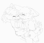  anthro canid canine duo female fox fox_spirit foxes_in_love furret generation_2_pokemon hybrid made_in_abyss male male/female mammal mitty nintendo pokemon pokemon_(species) sharkmitty 