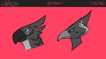  absurd_res anthro avian bird breath_of_the_wild bust_portrait fluffy fluffy_feathers hi_res kass_(tloz) male nintendo novaconis plumage portrait revali rito side_view sketch the_legend_of_zelda 