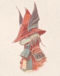 2022 anthro biped burmecian bust_portrait clothed clothing eyelashes female final_fantasy final_fantasy_ix freya_crescent grey_body hair hat headgear headwear hi_res looking_at_viewer mammal nicholas_kole portrait red_clothing rodent simple_background solo square_enix white_hair 