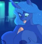  animated anthro big_breasts bodily_fluids breast_play breasts cum friendship_is_magic genital_fluids hasbro low_res my_little_pony oughta princess_luna_(mlp) sex tagme titfuck 