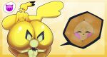  anthro big_breasts big_butt breasts butt duo female fur generation_1_pokemon generation_2_pokemon hi_res huge_breasts huge_butt male male/female mammal mouse murid murine nintendo nude pichu pikachu pokemon pokemon_(species) rodent simple_background smile thiccbuns yellow_body yellow_fur 