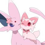  &lt;3 1:1 2023 2d_animation :3 alternate_color ambiguous_gender animated black_pupils blue_eyes blue_inner_ear blush blush_lines cheek_to_cheek cute_fangs daww digital_media_(artwork) duo eeveelution espeon eye_contact facial_markings facial_tuft felid feral flower flower_on_head forehead_gem forked_tail frame_by_frame fur generation_2_pokemon generation_9_pokemon head_markings larger_ambiguous long_ears looking_at_another loop mammal markings neck_tuft nintendo nude paws pink_body pink_fur pink_markings plant pokemon pokemon_(species) pupils quadruped red_eyes red_gem red_heart shaded short_playtime simple_background simple_shading size_difference smaller_ambiguous smile sprigatito tail tontaro tuft unusual_anatomy unusual_tail white_background white_pupils 