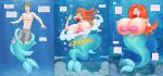  absurd_res big_breasts breasts check_tag_type female fusion gender_transformation hi_res huge_breasts male marine merfolk mermaidification saturnxart solo split_form toonification toony transformation wide_hips 