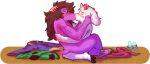  alpha_channel anthro bovid caprine deltarune dragon duo female goat hooves horn kissing male male/female mammal ralsei snout susie_(deltarune) tail talons undertale_(series) zixzs-redlight 