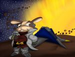  anthro astroid boots brown_body brown_fur buckteeth clothing coat footwear fur hi_res jaythefox333 lagomorph leporid looking_back male mammal mature_male metal_boots nintendo peppy_hare rabbit science_fiction slightly_chubby solo space spacecraft spacesuit star star_fox sun teeth topwear vehicle 