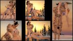  anthro asphyxiation bottomwear canid canine canis capture captured carrying carrying_another clothing dominant dominant_male fantasy felid feline female forced forest hi_res ice loincloth male male/female mammal pantherine petruz_(copyright) plant questionable_consent snow sunset tiger tree tribal unconscious whowantstoknow wolf 