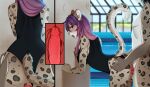  absurd_res anthro blush clothing duo felid female hair hi_res huge_filesize kirimin krisafitsa male male/female mammal myahw pantherine penetration pool poolside purple_hair snow_leopard swimwear vaginal vaginal_penetration xray_view 