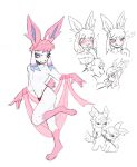  &lt;3 2022 anthro bedroom_eyes blue_eyes blue_inner_ear clothing digital_media_(artwork) dominant dominant_anthro dominant_male duo eeveelution eyelashes full-length_portrait fur generation_2_pokemon generation_6_pokemon girly gloves_(marking) hair hand_on_chin hi_res jzbthx leg_markings male markings multiple_images narrowed_eyes nintendo pink_ears pink_hair pink_tail pokemon pokemon_(species) portrait red_clothing red_underwear ribbons rope seductive sketch socks_(marking) submissive submissive_anthro submissive_male sylveon tail umbreon underwear white_body white_fur 